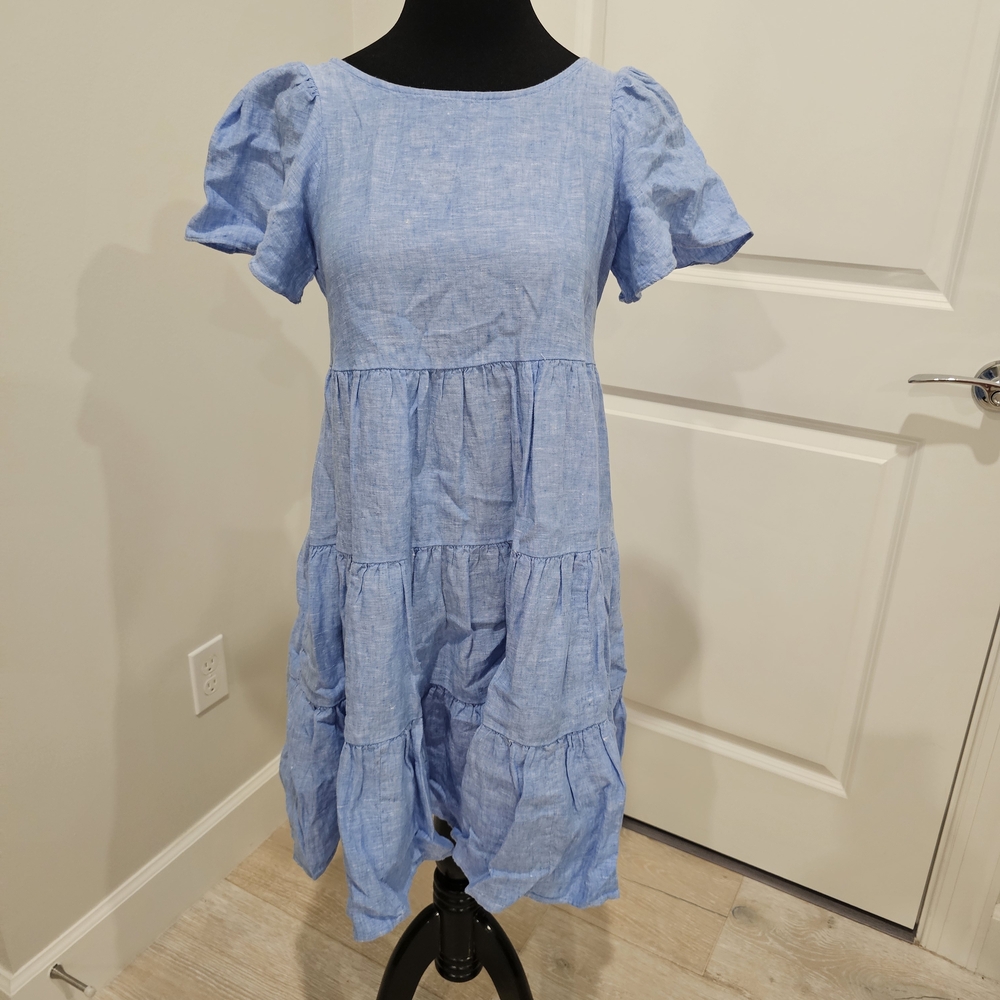 Lilly Pulitzer Vibrant Blue Tiered Dress